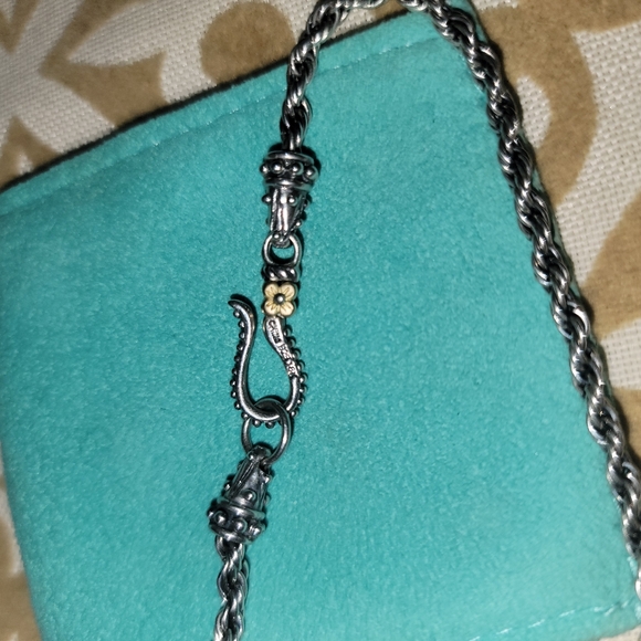 Barbara Bixby 18K & Sterling Silver Chain with Enhancer Pendant - Picture 4 of 6